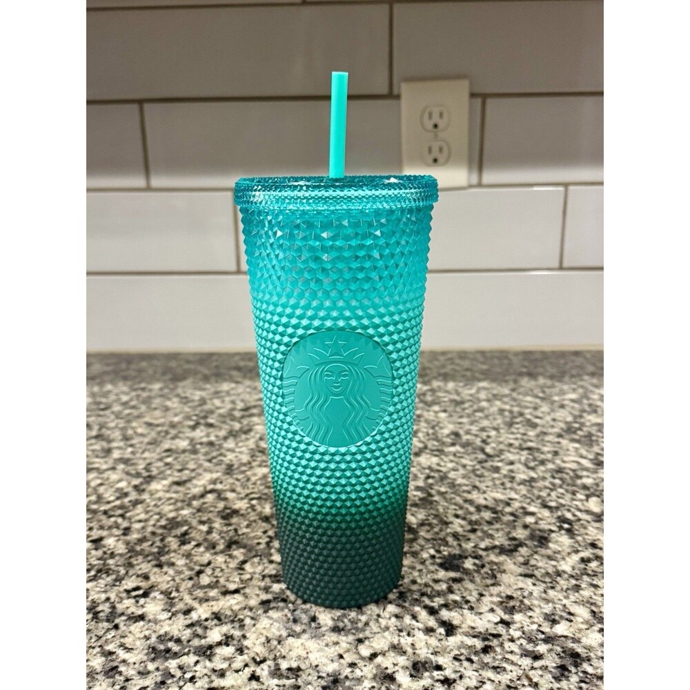 2022 Starbucks Waxberry Mint Green Ombre Studded Venti 24oz Tumbler - New